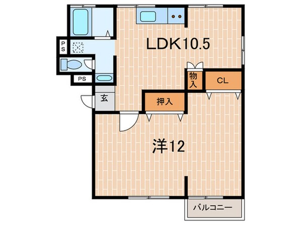 アベニール林崎の物件間取画像